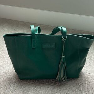 NWT Dark Green Italian Leather M.I.L.A. Purse